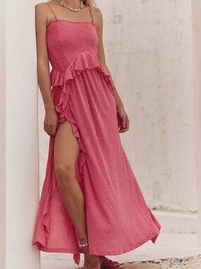 FREE PEOPLE Myra Maxi Dress - Size Large - Vintage Rosey - NWT